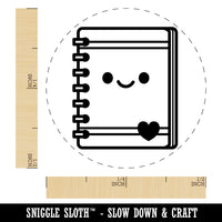 Kawaii Notebook Diary Agenda Teacher School Rubber Stamp for Stamping Crafting Planners