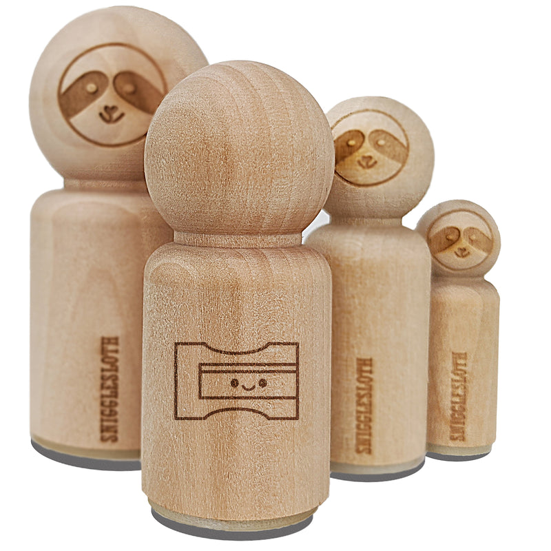 Kawaii Pencil Sharpener Teacher School Rubber Stamp for Stamping Crafting Planners