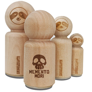 Memento Mori Skull Rubber Stamp for Stamping Crafting Planners