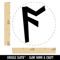 Norse Viking Dwarven Rune Letter A Rubber Stamp for Stamping Crafting Planners