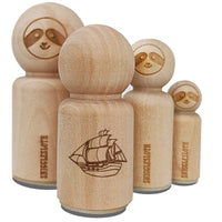 Old Timey Boat Ship Rubber Stamp for Stamping Crafting Planners