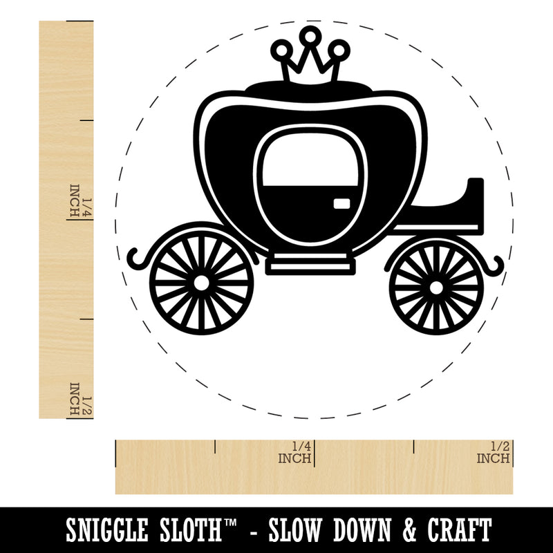Princess Carriage Rubber Stamp for Stamping Crafting Planners