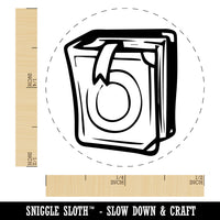 Book Tome with Bookmark Rubber Stamp for Stamping Crafting Planners