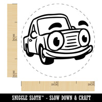 Cartoon Car with Face Rubber Stamp for Stamping Crafting Planners