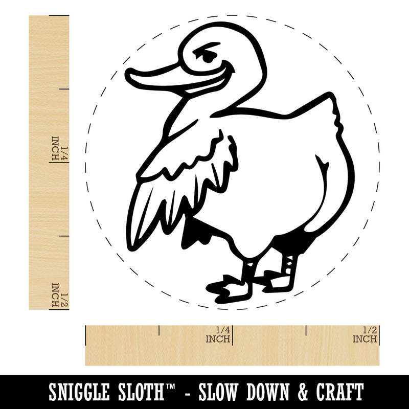 Cheeky Duck Butt Rubber Stamp for Stamping Crafting Planners