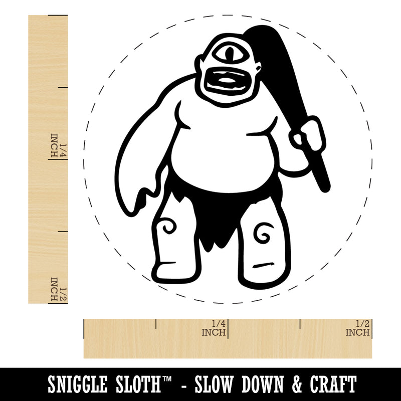 Cyclops Giant Greek Monster Rubber Stamp for Stamping Crafting Planners
