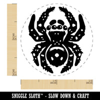 Fuzzy Jumping Spider Arachnid Rubber Stamp for Stamping Crafting Planners