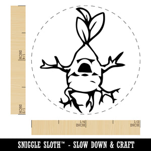 Mandrake Creepy Plant Baby Rubber Stamp for Stamping Crafting Planners