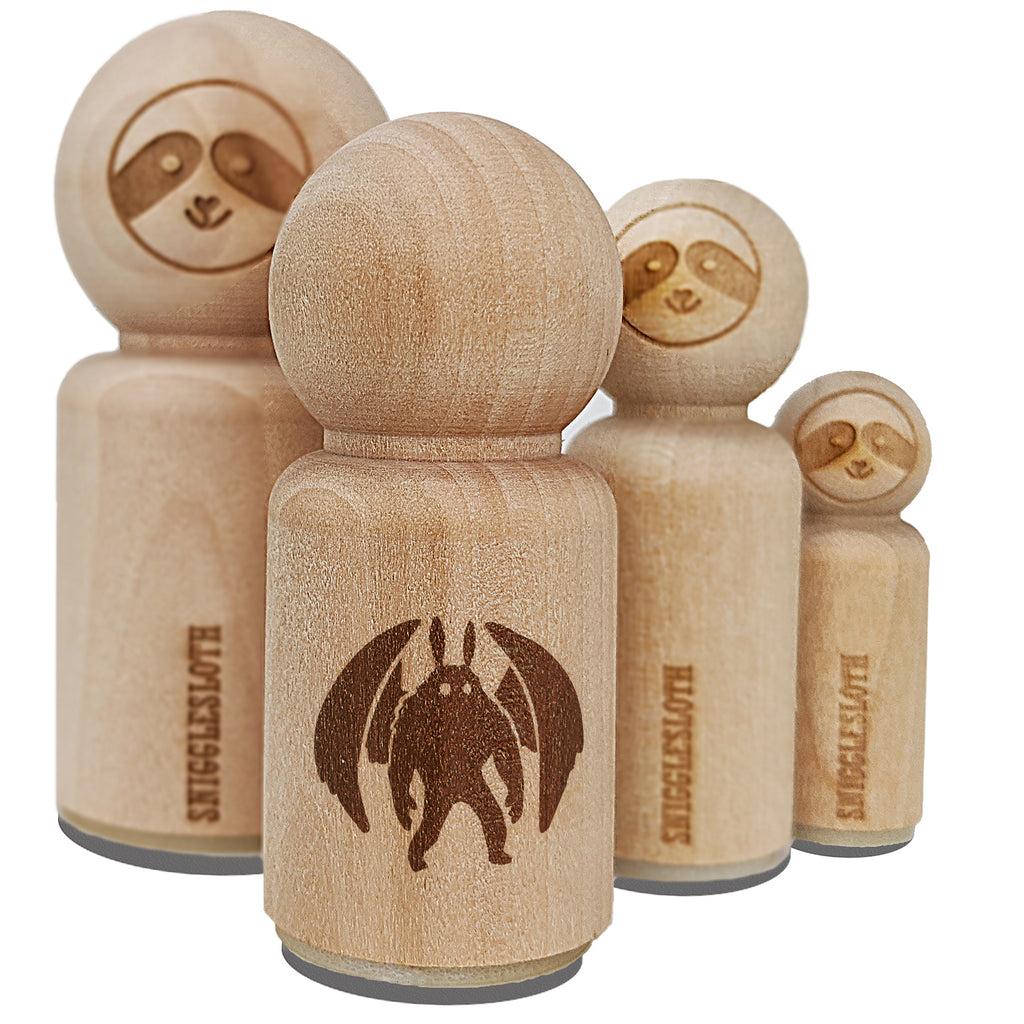 Mothman Cryptozoology Monster Rubber Stamp for Stamping Crafting Planners