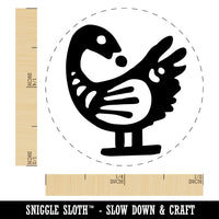 Sankofa African Adinkra Bird Symbol Reflection Rubber Stamp for Stamping Crafting Planners