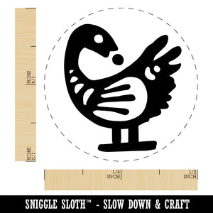 Sankofa African Adinkra Bird Symbol Reflection Rubber Stamp for Stamping Crafting Planners