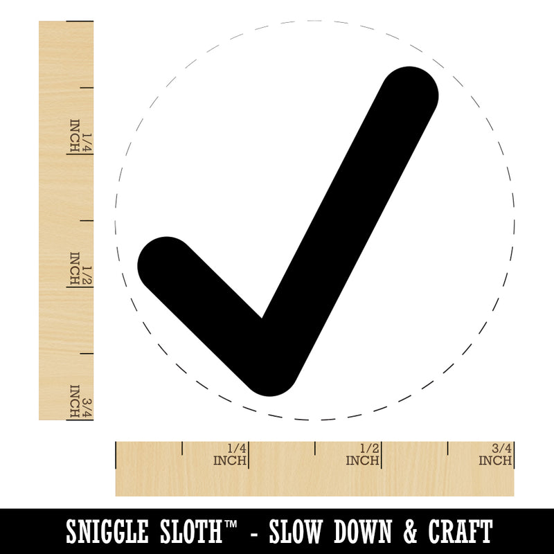 Check Mark Symbol Rubber Stamp for Stamping Crafting Planners
