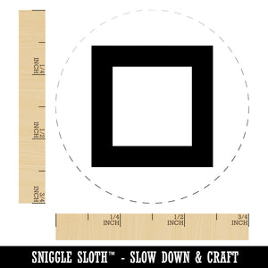 Square Box Rubber Stamp for Stamping Crafting Planners