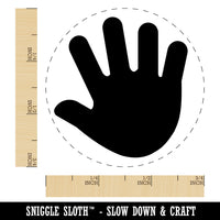 Handprint Solid Rubber Stamp for Stamping Crafting Planners