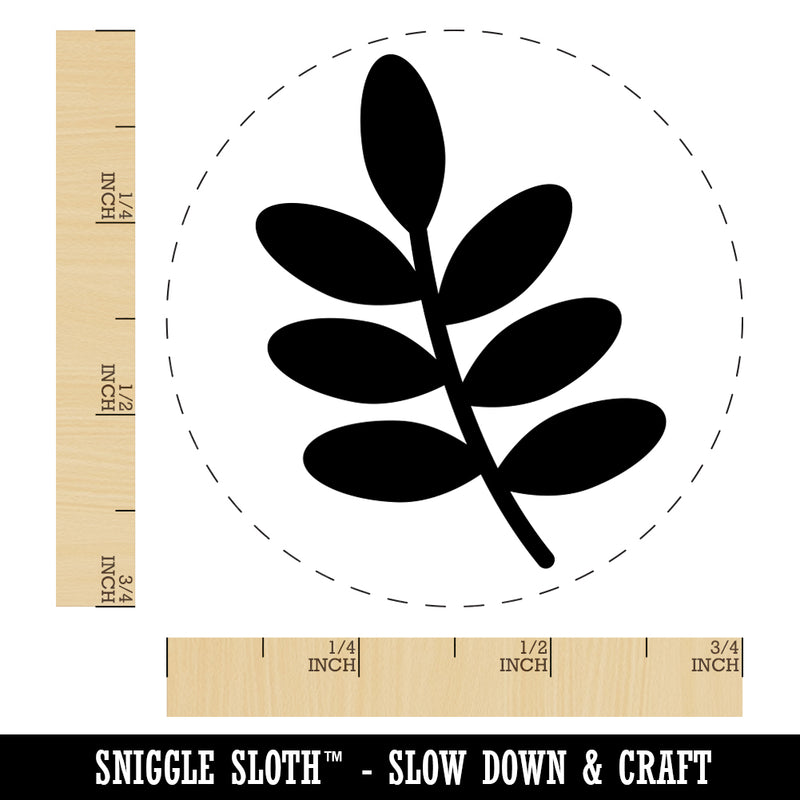 Leaf Branch Solid Rubber Stamp for Stamping Crafting Planners