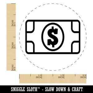 Money Cash Bills Rubber Stamp for Stamping Crafting Planners