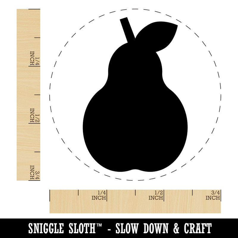 Pear Fruit Solid Rubber Stamp for Stamping Crafting Planners