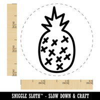 Pineapple Doodle Rubber Stamp for Stamping Crafting Planners