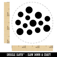 Polka Dots Speckle Rubber Stamp for Stamping Crafting Planners