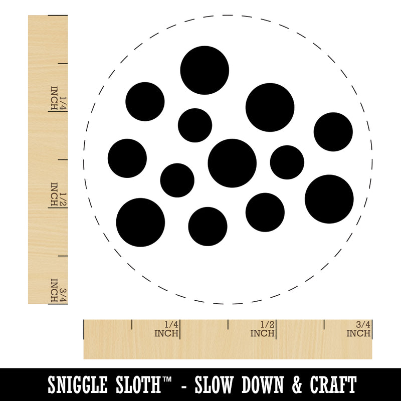 Polka Dots Speckle Rubber Stamp for Stamping Crafting Planners