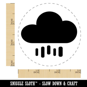 Rain Cloud Solid Rubber Stamp for Stamping Crafting Planners
