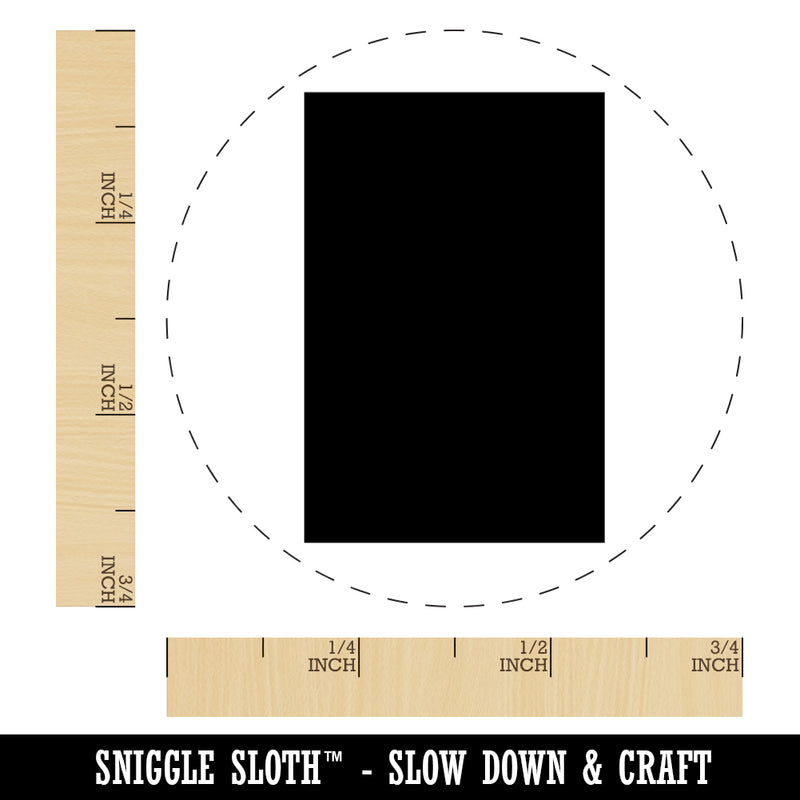 Rectangle Solid Rubber Stamp for Stamping Crafting Planners