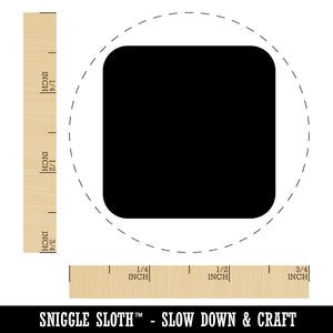 Square Rounded Corners Rubber Stamp for Stamping Crafting Planners