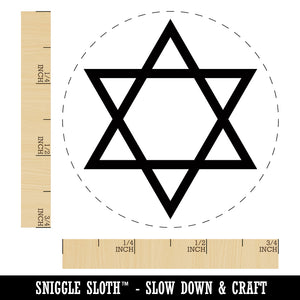 Star of David Jewish Rubber Stamp for Stamping Crafting Planners