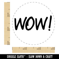 Wow Text Rubber Stamp for Stamping Crafting Planners