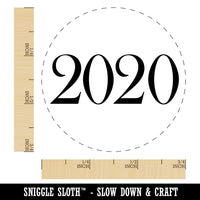 2020 Old Timey Font Rubber Stamp for Stamping Crafting Planners