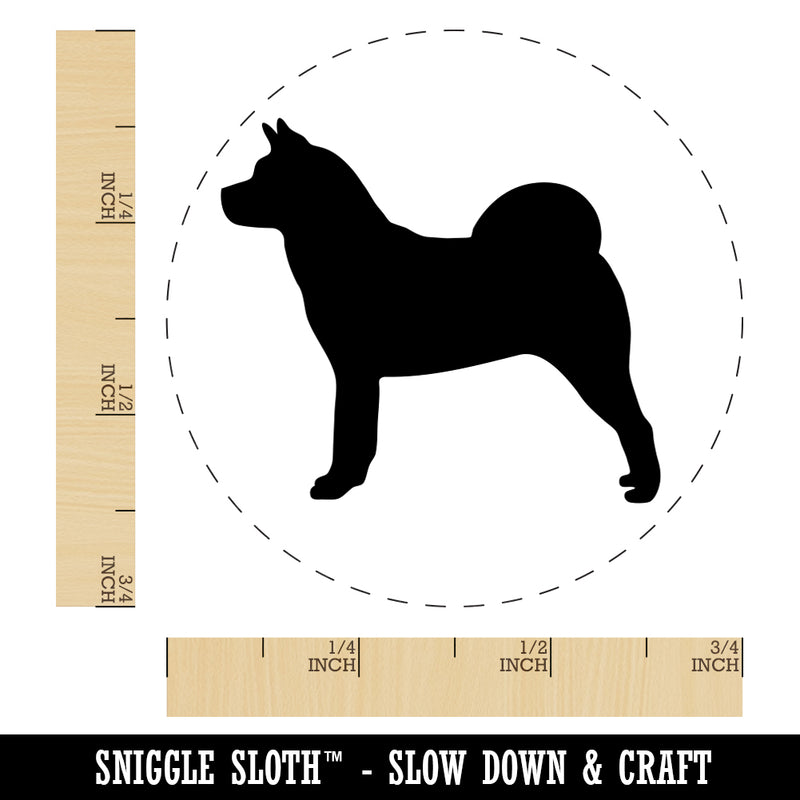 American Akita Dog Solid Rubber Stamp for Stamping Crafting Planners