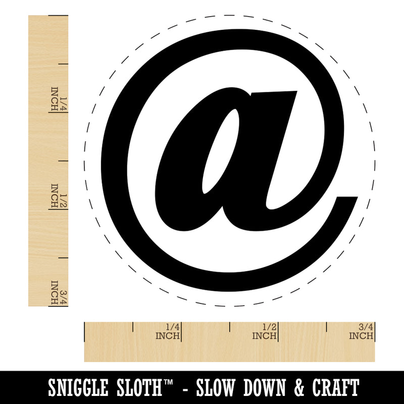 At Email Symbol Rubber Stamp for Stamping Crafting Planners