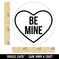 Be Mine in Heart Love Valentine's Day Rubber Stamp for Stamping Crafting Planners