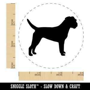 Border Terrier Dog Solid Rubber Stamp for Stamping Crafting Planners
