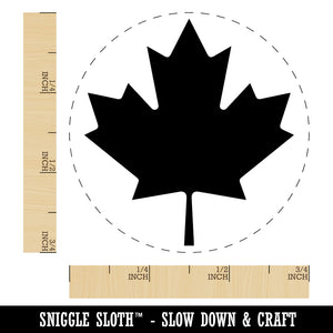 Canada Maple Leaf Rubber Stamp for Stamping Crafting Planners