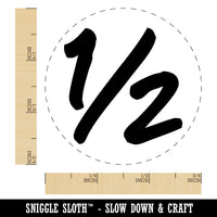 One Half Fun Text Rubber Stamp for Stamping Crafting Planners