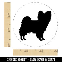 Papillon Continental Toy Spaniel Dog Solid Rubber Stamp for Stamping Crafting Planners