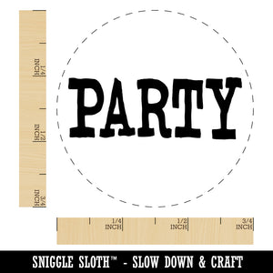 Party Fun Text Rubber Stamp for Stamping Crafting Planners