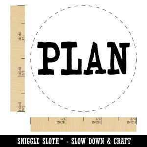 Plan Fun Text Rubber Stamp for Stamping Crafting Planners