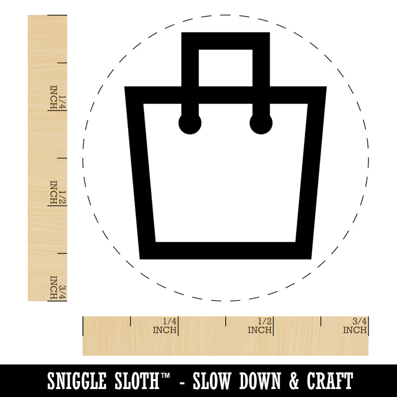 Purse Outline Shopping Rubber Stamp for Stamping Crafting Planners
