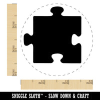Puzzle Piece Solid Rubber Stamp for Stamping Crafting Planners