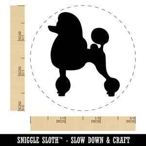 Standard Poodle Dog Solid Rubber Stamp for Stamping Crafting Planners