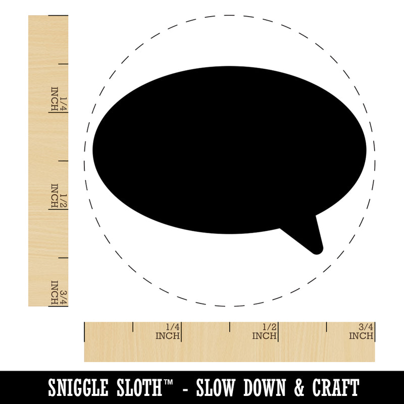 Talk Speech Bubble Solid Rubber Stamp for Stamping Crafting Planners