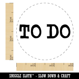To Do Text Rubber Stamp for Stamping Crafting Planners