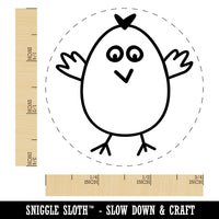 Wary Chicken Rubber Stamp for Stamping Crafting Planners