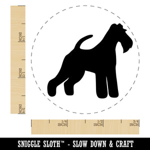 Wire Hair Fox Terrier Dog Solid Rubber Stamp for Stamping Crafting Planners