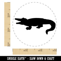 Alligator Crocodile Solid Rubber Stamp for Stamping Crafting Planners