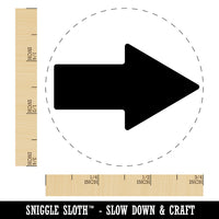 Arrow Rounded Corners Solid Rubber Stamp for Stamping Crafting Planners