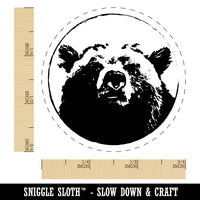 Bear Head Rubber Stamp for Stamping Crafting Planners