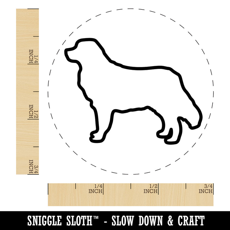 Bernese Mountain Dog Outline Rubber Stamp for Stamping Crafting Planners